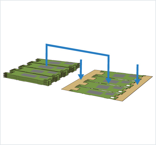 ［Image］PCB placer： HDI 基板用高精度框架排列机